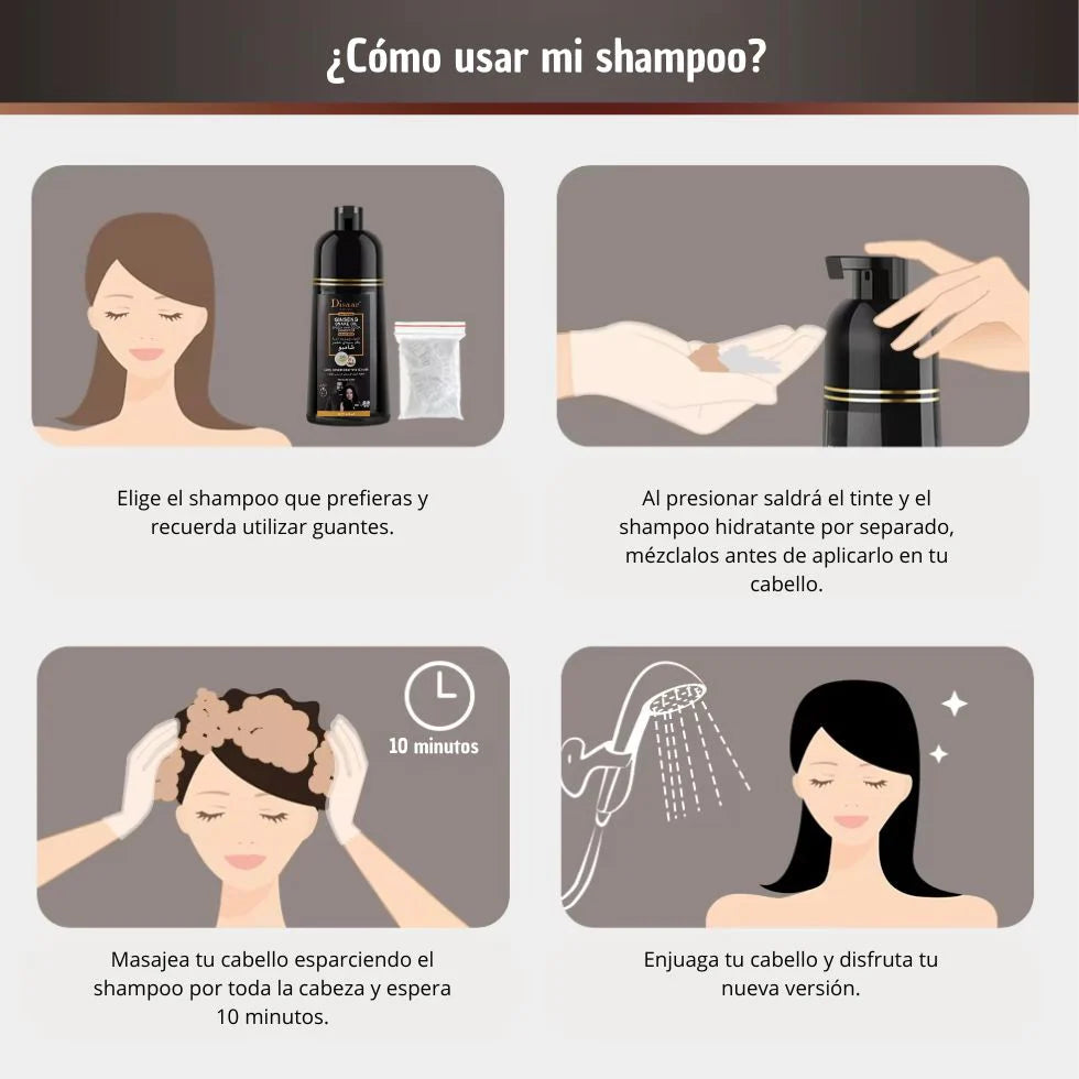 HAIRLUX™ Shampoo Disaar Milagroso para Canas