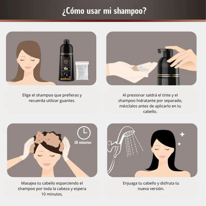 HAIRLUX™ Shampoo Disaar Milagroso para Canas